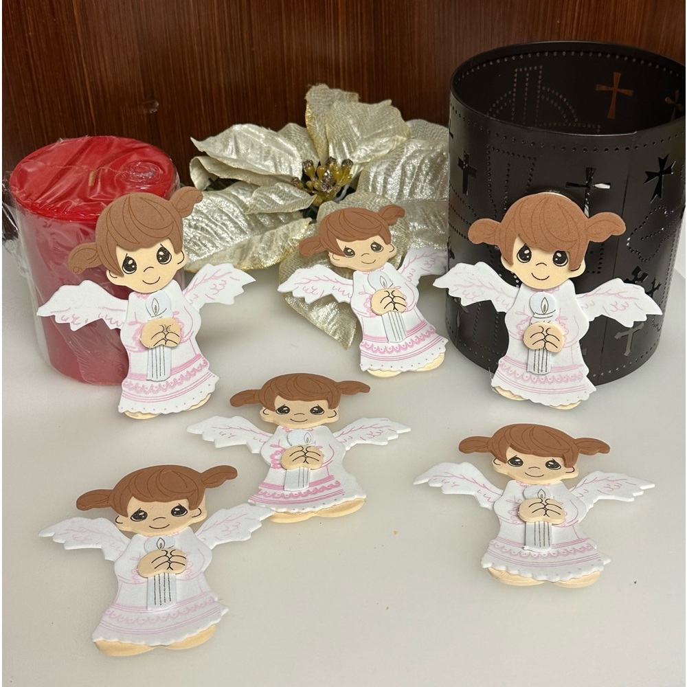 Foamy Angels figurines for Crafts set/6